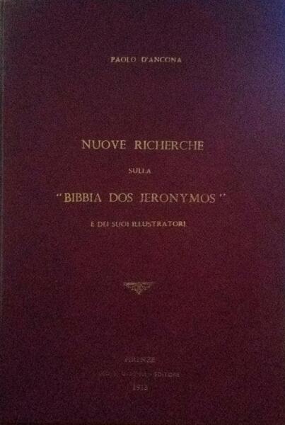 NUOVE RICHERCHE SULLA Â«BIBBIA DOS JERONYMOSÂ».