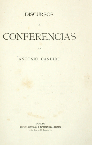 DISCURSOS E CONFERENCIAS.