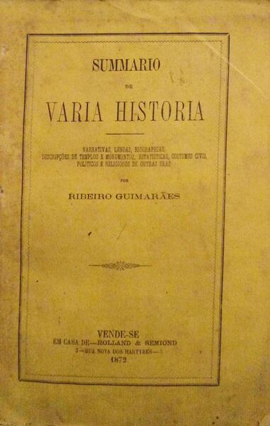 SUMMARIO DE VARIA HISTORIA.