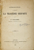 INTRODUCTION A L'Ã‰TUDE DE LA TRAGÃ‰DIE GREQUE.