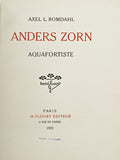 ANDERS ZORN, AQUAFORTISTE.
