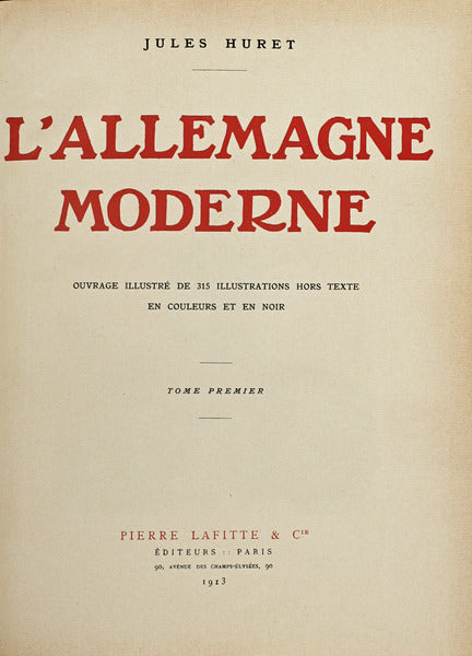 L'ALLEMAGNE MODERNE. [2 VOLS.]
