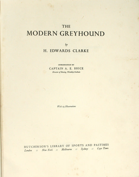 THE MODERN GREYHOUND.