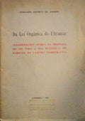 DA LEI ORGÃ‚NICA DO ULTRAMAR.