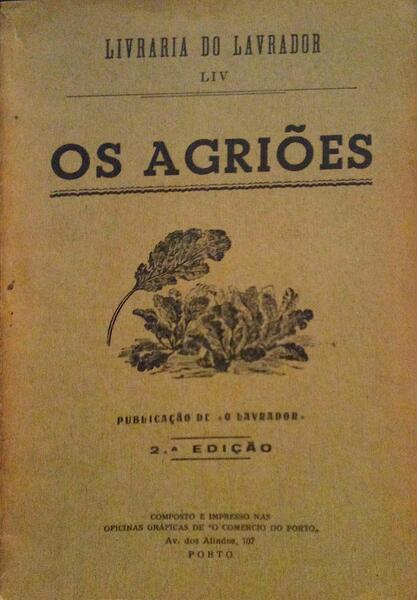 AGRIÃ•ES. (OS)