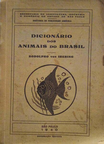DICIONÃRIO DOS ANIMAIS DO BRASIL.