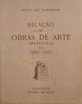 RELAÃ‡ÃƒO DE OBRAS DE ARTE OFERECIDAS EM 1956-1957.