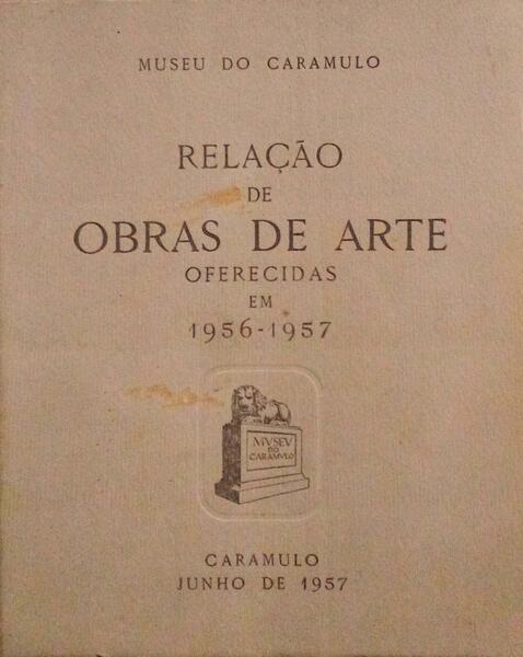 RELAÃ‡ÃƒO DE OBRAS DE ARTE OFERECIDAS EM 1956-1957.