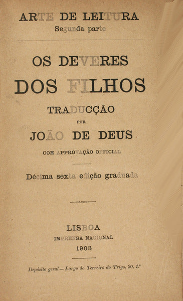 OS DEVERES DOS FILHOS.