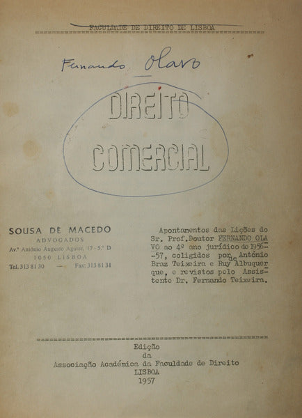 DIREITO COMERCIAL.