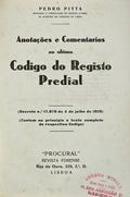 ANOTAÃ‡Ã•ES E COMENTARIOS AO ULTIMO CODIGO DO REGISTO PREDIAL.
