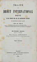 TRAITÃ‰ DU DROIT INTERNATIONAL PRIVÃ‰.