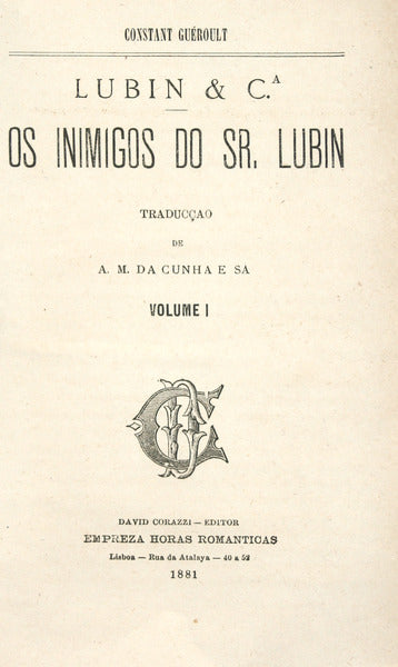 OS INIMIGOS DO SR. LUBIN.