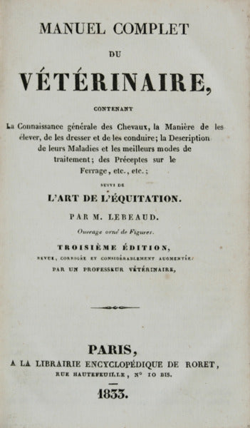 MANUEL COMPLET DU VÃ‰TÃ‰RINAIRE.
