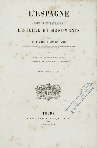 L'ESPAGNE MOEURS ET PAYSAGES. HISTOIRE ET MONUMENTS.