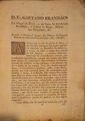 AVISO PASTORAL DE CAETANO BRANDÃƒO, ARCEBISPO DE BRAGA.