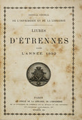 LIVRES D'Ã‰TRENNES POUR L'ANNÃ‰E 1892.
