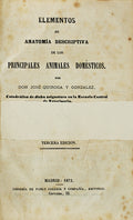 ELEMENTOS DE ANATOMÃA DESCRIPTIVA DE LOS PRINCIPALES ANIMALES DOMÃ‰STICOS.