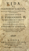 VIDA DE FRANCISCO GALVÃƒO, [8 OBRAS]