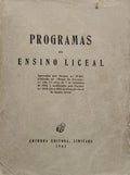 PROGRAMAS DO ENSINO LICEAL.
