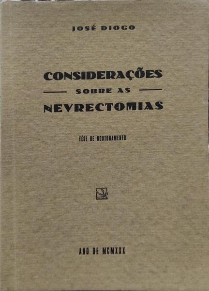 CONSIDERAÃ‡Ã•ES SOBRE AS NEVRECTOMIAS.