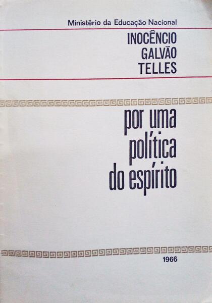 POR UMA POLÃTICA DO ESPÃRITO.