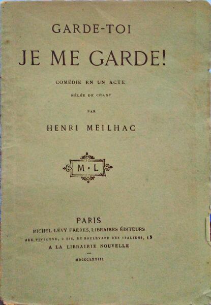 GARDE-TOI, JE ME GARDE!