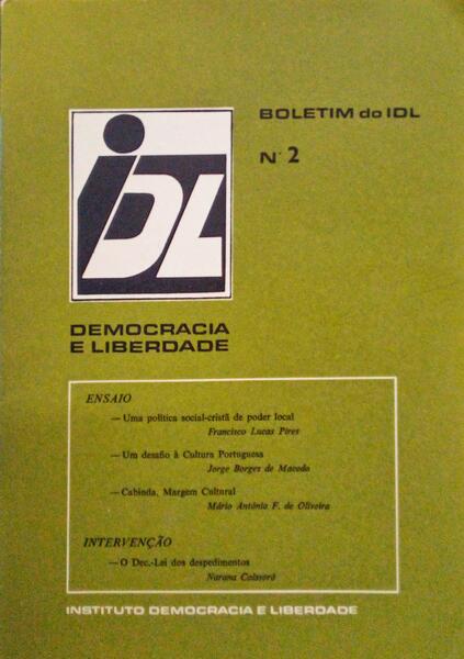 DEMOCRACIA E LIBERDADE, BOLETIM DO IDL NÂº 2.