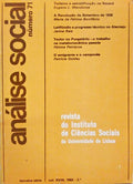 ANÃLISE SOCIAL, REVISTA DO INSTITUTO DE CIÃŠNCIAS SOCIAIS DA UNIVERSIDADE DE LISBOA, N.Âº 071, 1982.