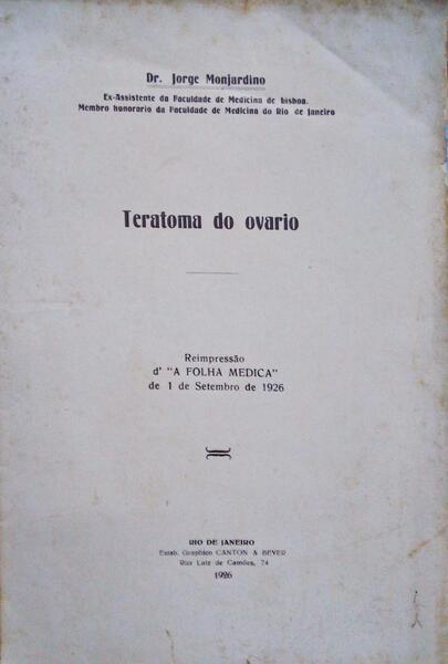 TERATOMA DO OVARIO.