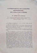 A PROPOSITO DO CANCRO INOPERAVEL DO COLO DO UTERO.