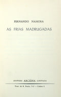 AS FRIAS MADRUGADAS. [1.Âª EDIÃ‡ÃƒO]