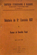 RELATÃ“RIO DO 9Âº EXERCICIO 1932 E PARECER DO CONSELHO FISCAL.