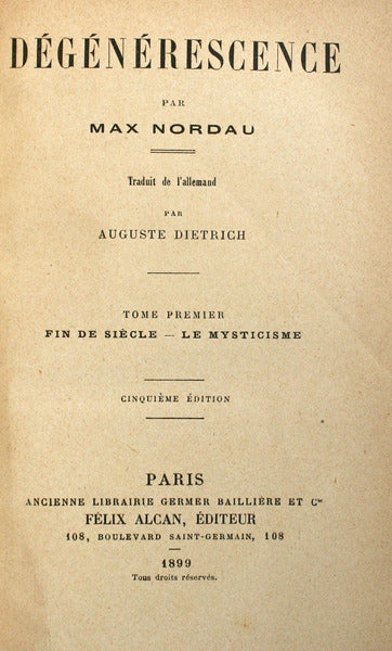DÃ‰GÃ‰NÃ‰RESCENCE. [2 VOLUMES]