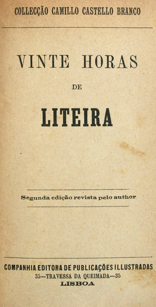 VINTE HORAS DE LITEIRA.