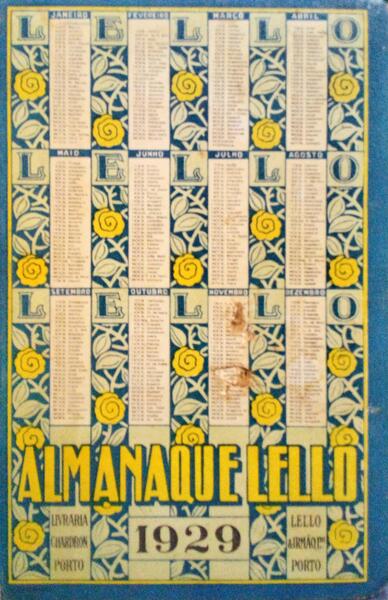 ALMANAQUE LELLO 1929.