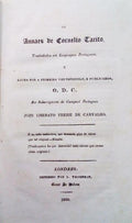 OS ANNAES DE CORNELIO TACITO,