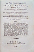 LIÃ‡Ã•ES ELEMENTARES DE POETICA NACIONAL.