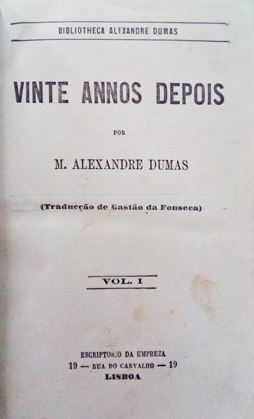 VINTE ANNOS DEPOIS.