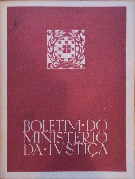 BOLETIM DO MINISTÃ‰RIO DA JUSTIÃ‡A, N.Âº 152, OUTUBRO 1966.