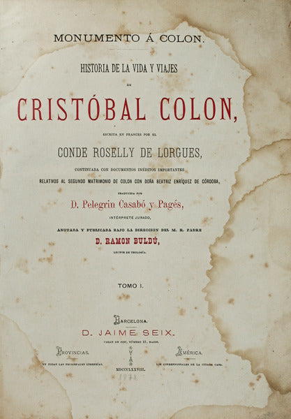 MONUMENTO Ã COLON. [2 VOLS.]