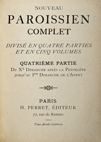 NOUVEAU PAROISSIEN COMPLET. [QUATRIÃ‰ME PARTE]