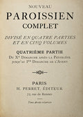 NOUVEAU PAROISSIEN COMPLET. [QUATRIÉME PARTE]