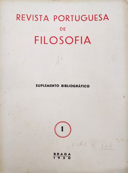 REVISTA PORTUGUESA DE FILOSOFIA. [58 REVISTAS]
