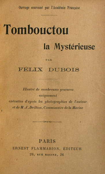 TOMBOUCTOU LA MYSTÃ‰RIEUSE.