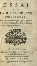 ESSAI SUR LA JURISPRUNDENCE UNIVERSELLE,