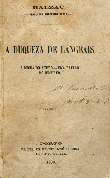 A DUQUEZA DE LANGEAIS.