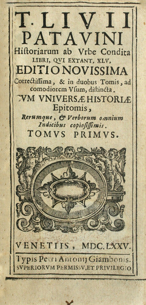 HISTORIARUM AB URBE CONDITA.