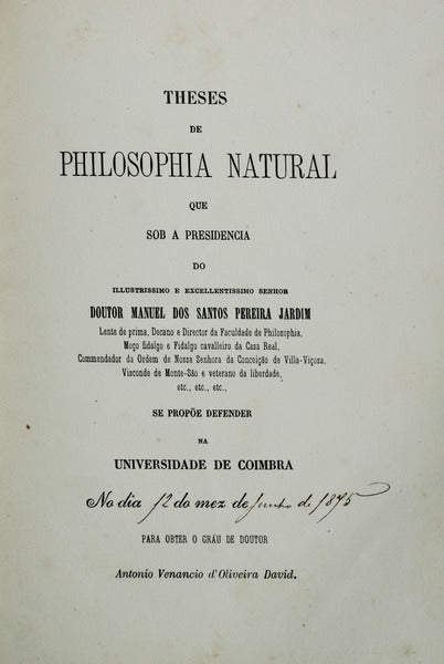 THESES DE PHILOSOPHIA NATURAL
