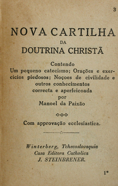 NOVA CARTILHA DA DOUTRINA CHRISTÃƒ.